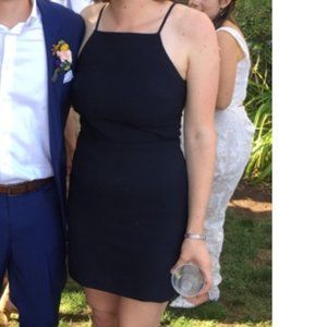 Elizabeth & James Lane Cutout Navy Dress